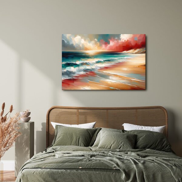 Quadro su tela – Mare turchese con onde