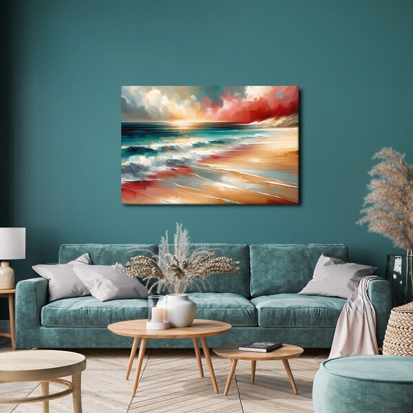 Quadro su tela – Mare turchese con onde
