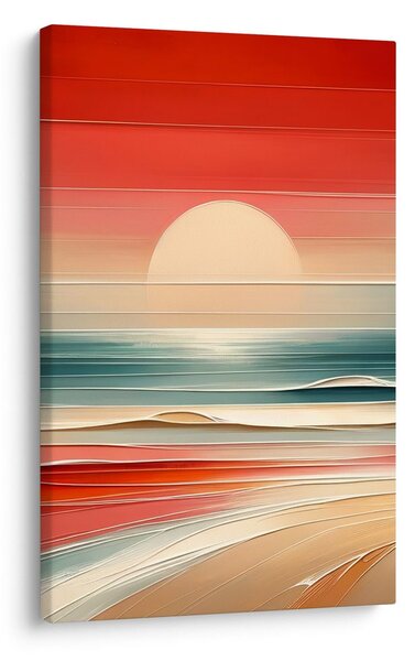 Quadro su tela – Spiagge sabbiose nella luce calda