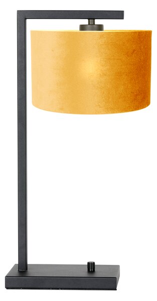 Steinhauer - lampada da tavolo - Stang - nero - metallo velluto - lampada d'atmosfera - E27 - 7123ZW