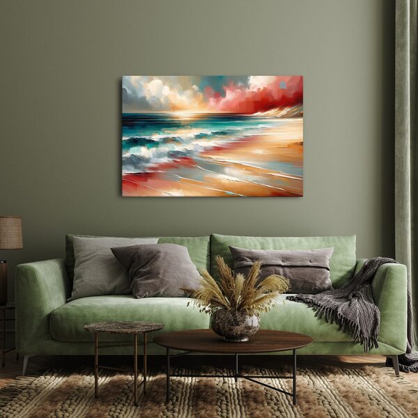 Quadro su tela – Mare turchese con onde