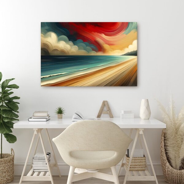 Quadro su tela – Spiagge sabbiose e onde blu