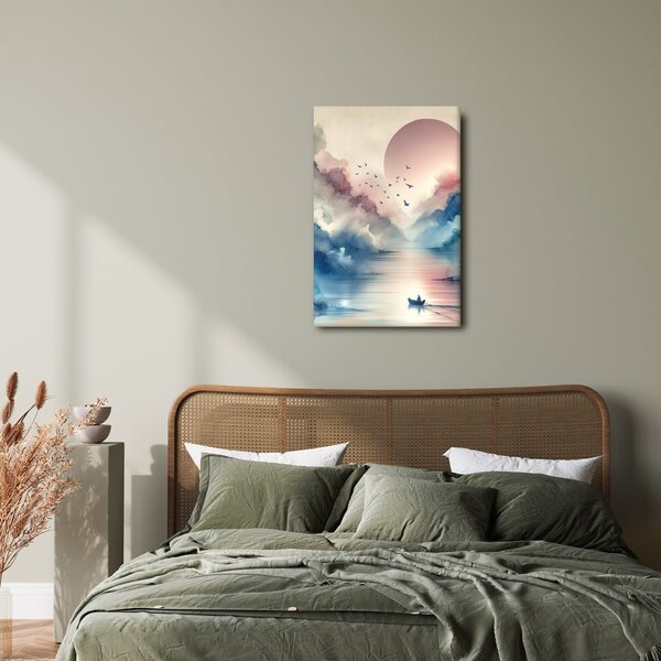 Quadro su tela – Montagne nebbiose
