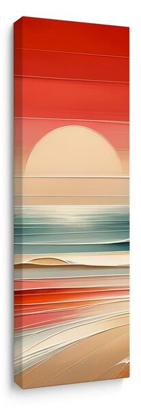 Quadro su tela – Onde immerse nei colori del crepuscolo