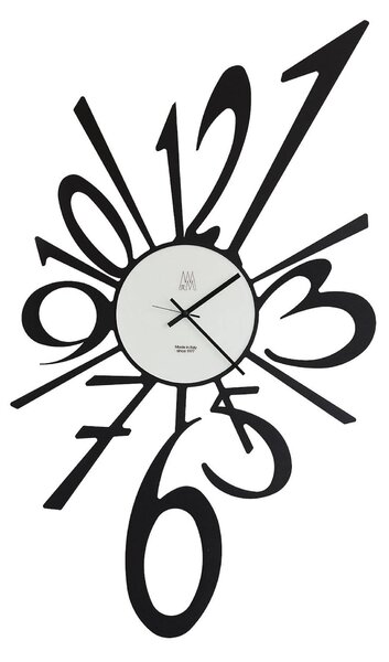 Orologio Big-Big Bang in metallo, 62x110h, colore Nero Goffrato