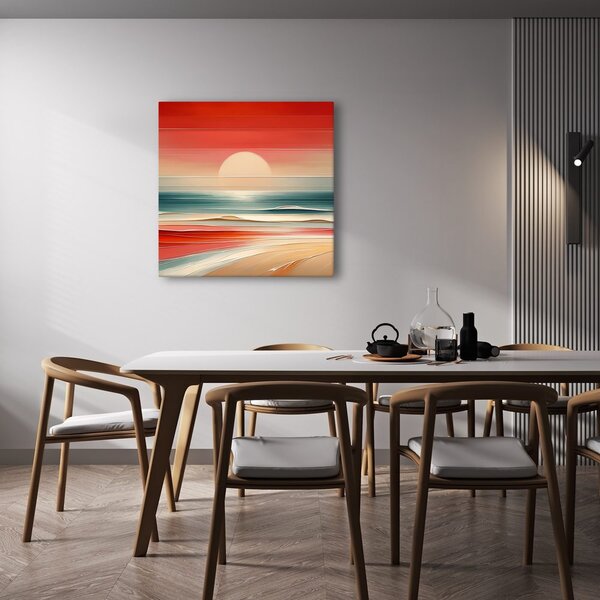 Quadro su tela – Mare e cielo in toni caldi