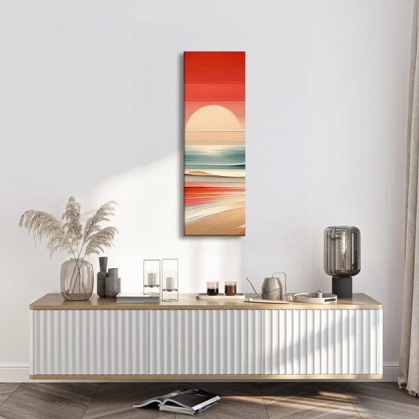 Quadro su tela – Onde immerse nei colori del crepuscolo