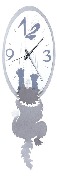 Orologio Crazy Tommy in metallo, 20x65h, colore Nero Goffrato