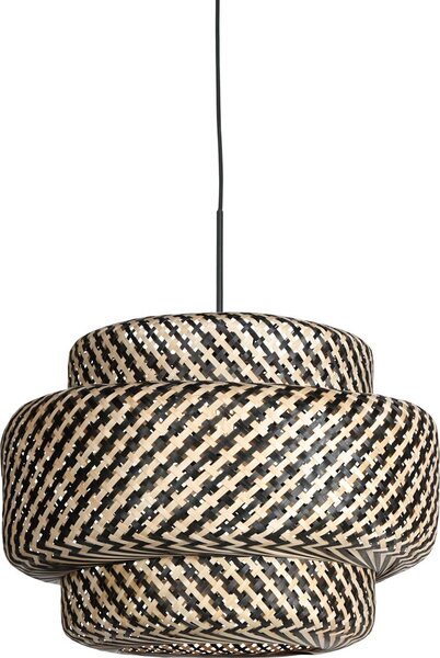 Steinhauer - lampada a sospensione - Sparkled Light - naturale nero - bambù metallo - E27 - 4478ZW
