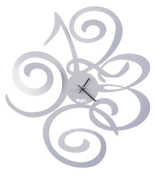 Orologio DA Parete Un orologio da appendere si adatta grazie alla sua forte impronta stilistica Love Filomena in metallo, 40x45h, colore Alluminio