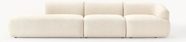 Chaise longue componibile 4 posti in bouclé Sofia