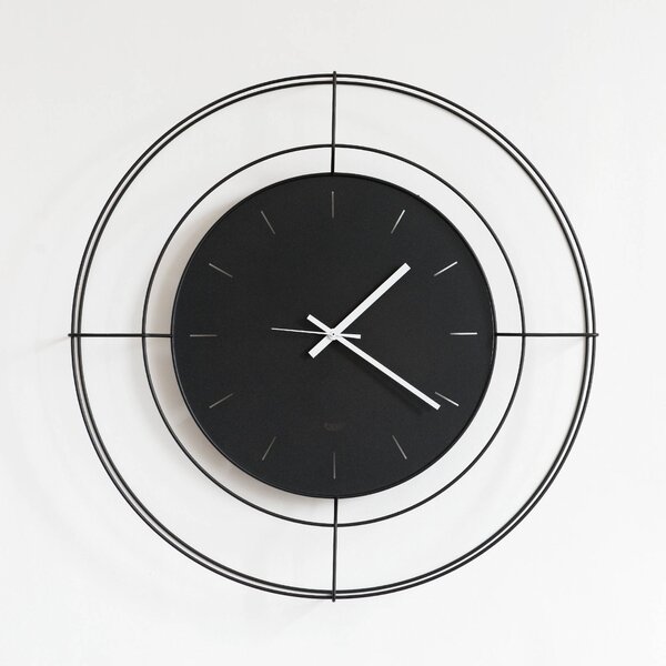 Orologio Nudo piccolo in metallo, diam.59, colore Nero Goffrato