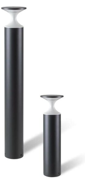 SIDRA PALO DA GIARDINO IP65 2 MISURE BIANCO E ANTRACITE LED INTEGRATO LUCE 3000K E 4000K MODERNO DI SOVIL