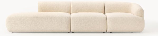 Chaise longue XL componibile in bouclé Sofia