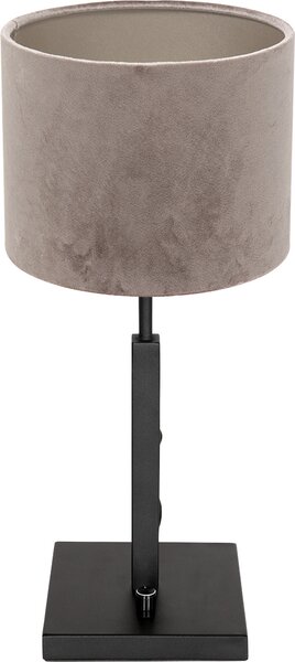 Steinhauer - lampada da tavolo - Stang - nero - metallo velluto - Ø 20cm - E27 - 8163ZW