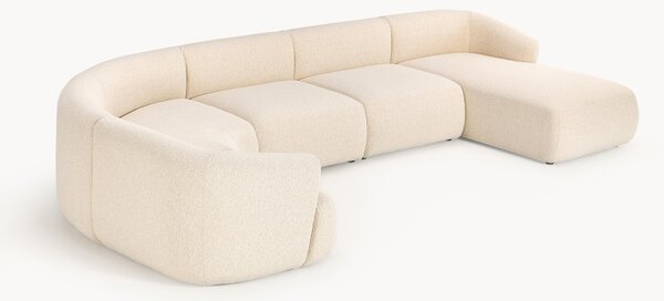 Divano XL componibile in bouclé Sofia