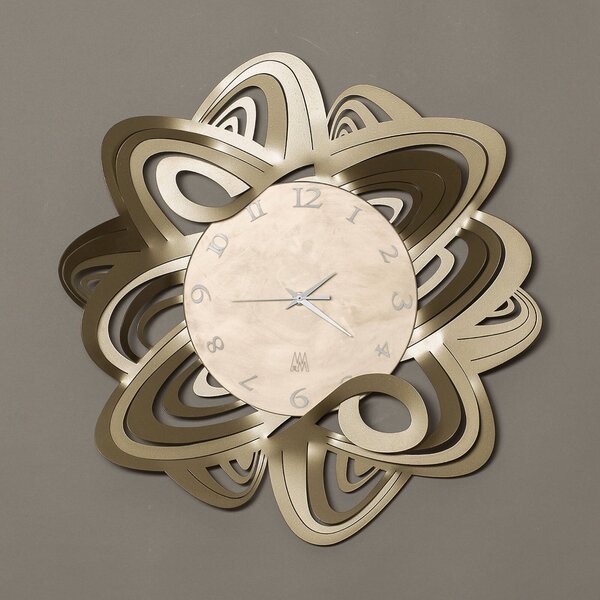 Orologio Penelope in metallo, diam.50, colore Bronzo
