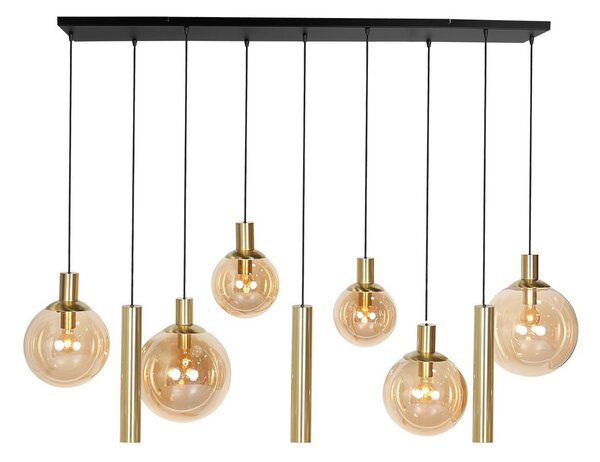 Steinhauer - lampada a sospensione - Bollique LED - ottone - vetro metallo - lampada di design - E27_GU10 - 3799ME