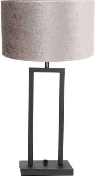 Steinhauer - lampada da tavolo - Stang - nero - metallo velluto - Ø 30cm - E27 - 8213ZW
