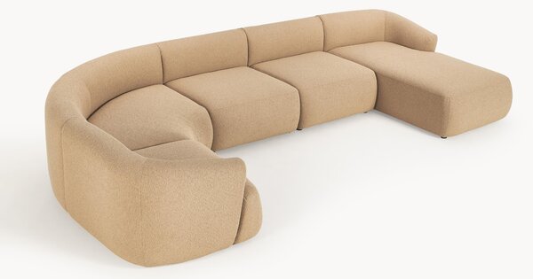 Divano XL componibile in bouclé Sofia