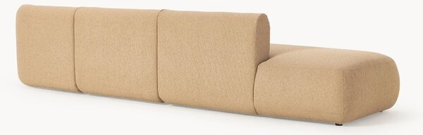 Chaise longue XL componibile in bouclé Sofia