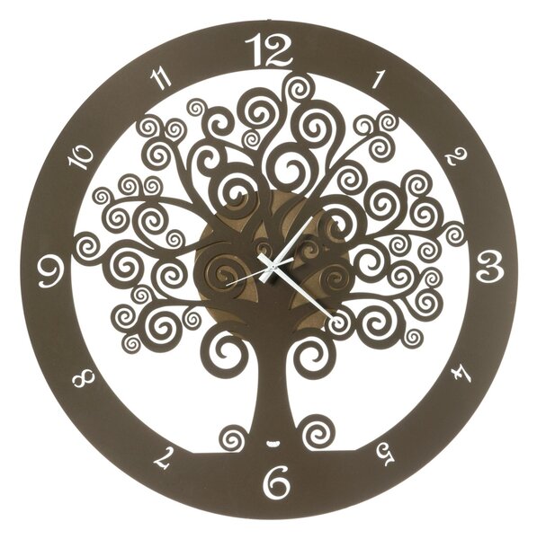 Orologio da casa moderno Big Albero della vita Diametro 70 cm colore Oro e bronzo