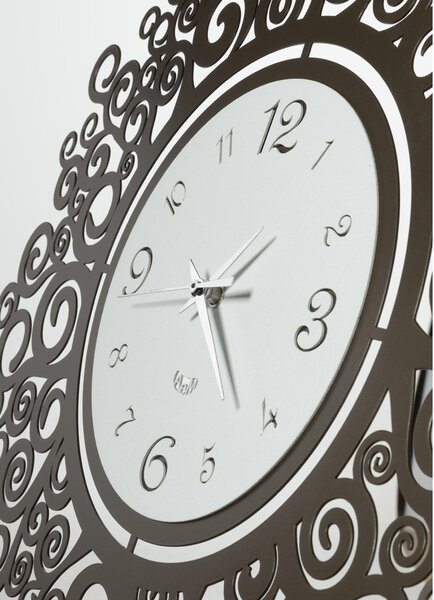 Orologio rotondo dal design originale Fonte della Vita Diametro 50cm colore Avorio e bianco marmo