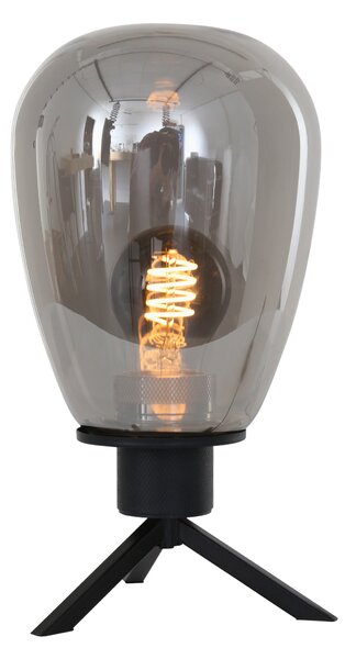 Steinhauer - lampada da tavolo - Reflexion - nero - vetro metallo - Ø 15cm - E27 - 2682ZW