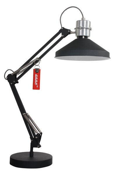 Anne Lighting - lampada da tavolo - Zappa - nero - metallo - lampada da scrivania - E14 - 7702ZW