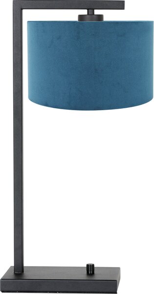 Steinhauer - lampada da tavolo - Stang - nero - metallo velluto - lampada d'atmosfera - E27 - 7124ZW
