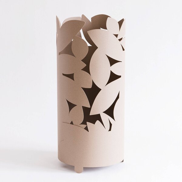 Porta Ombrelli Autunno in metallo, diam.23x55h, colore Beige