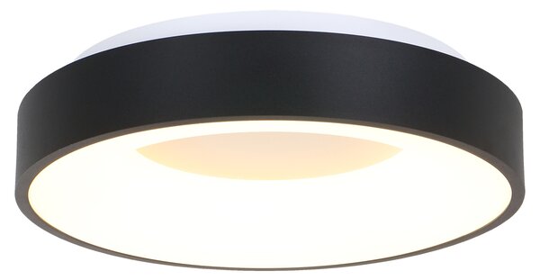Steinhauer - plafoniera - Ringlede - nero - plastica metallo - Ø 48cm - LED - 2563ZW