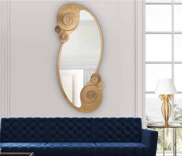 Specchio decorativo da terra CIRCEO, Dimensioni 80 x 170h cm (66 x 148h cm) Lo specchio con eleganti riccioli in ferro. Pu� anche essere appeso alla parete