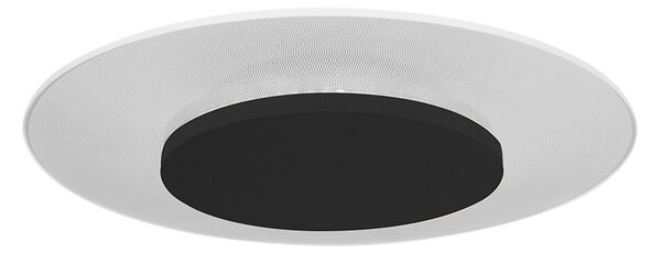 Steinhauer - plafoniera - Lido - nero - plastica metallo - Ø 28cm - LED - 7797ZW