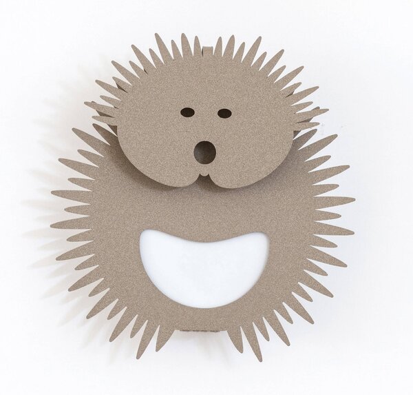 Porta Umidificatore Riccio in metallo, colore Beige