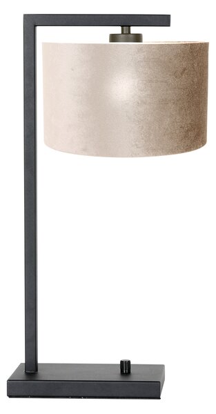 Steinhauer - lampada da tavolo - Stang - nero - metallo velluto - lampada d'atmosfera - E27 - 7122ZW