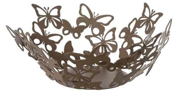 Centrotavola composto da varie farfalle che, con le loro ali traforate FARFALLOSO, dimensioni 37 x h 16 cm, colore Beige