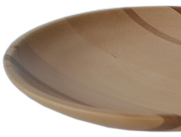 Centrotavola Fruttiera, SATURNO SFERA Diametro 45xh 7cm con legno di ontano , legno tornito a mano colore legno naturale