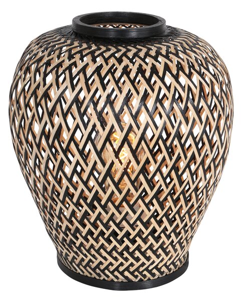 Anne Lighting - lampada da tavolo - Maze - naturale - bambù metallo - Ø 30cm - E27 - 3131BE