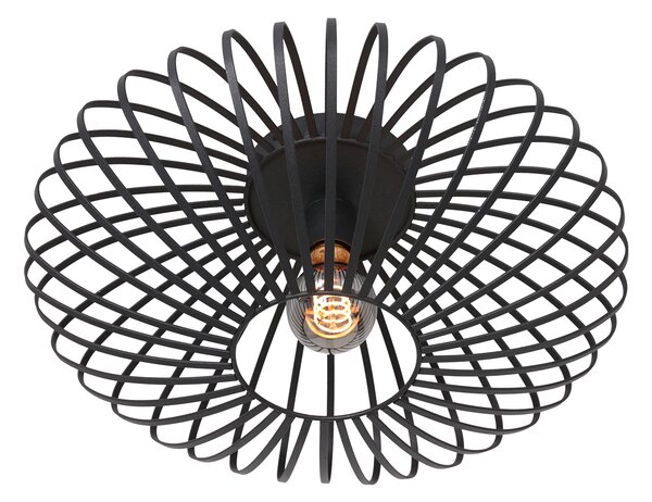 Anne Lighting - plafoniera - Dunbar - nero - metallo - Ø 40cm - E27 - 3097ZW
