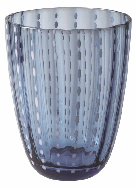Set 6 BICCHIERI ACQUA Kalahari in Vetro Multicolor, diametro 8.5 x altezza 11 cm, capacit� 300 ml
