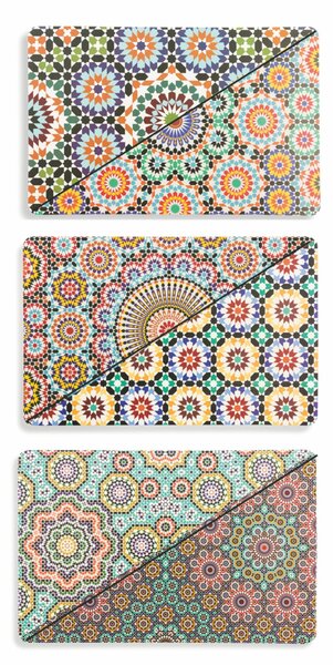 TOVAGLIETTE set 6 PEZZI Marrakech in Plastica Assortito, dimensioni 45x30x H 0.5 cm