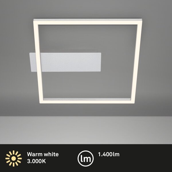 Briloner - Plafoniera LED FRAME/14W/230V 3000K 30x32 cm cromo opaco