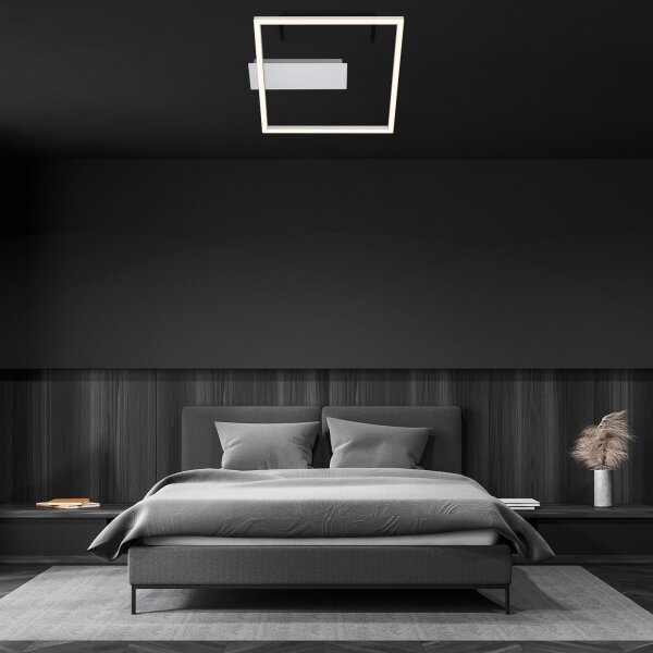 Briloner - Plafoniera LED FRAME/14W/230V 3000K 30x32 cm cromo opaco
