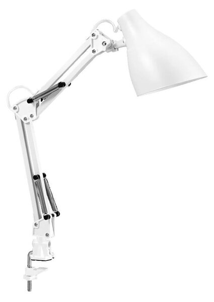 Ledvance - Lampada da tavolo con morsetto PEAR 1xE27/11W/230V bianca