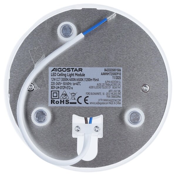 Aigostar - Modulo magnetico LED/12W/230V 3000/4000/6500K