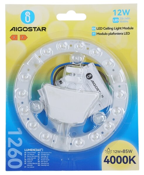 Aigostar - Modulo magnetico LED/12W/230V 4000K