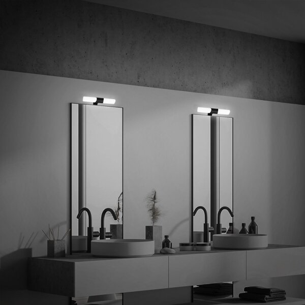 Briloner - Illuminazione a LED per specchio da bagno LED/7W/230V 4000K IP44 32 cm nero