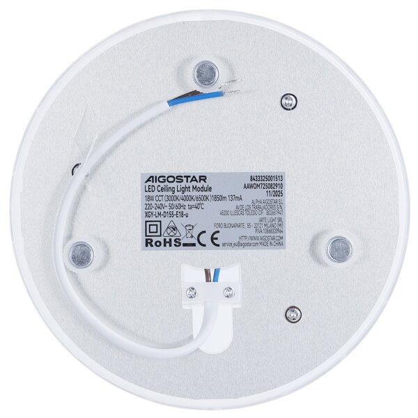 Aigostar - Modulo magnetico LED/18W/230V 3000/4000/6500K