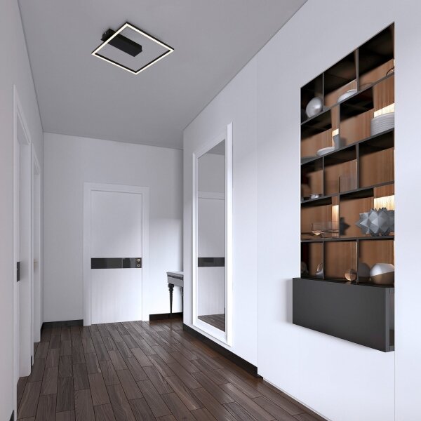 Briloner - Plafoniera LED FRAME LED/14W/230V 3000K 30x32 cm nera